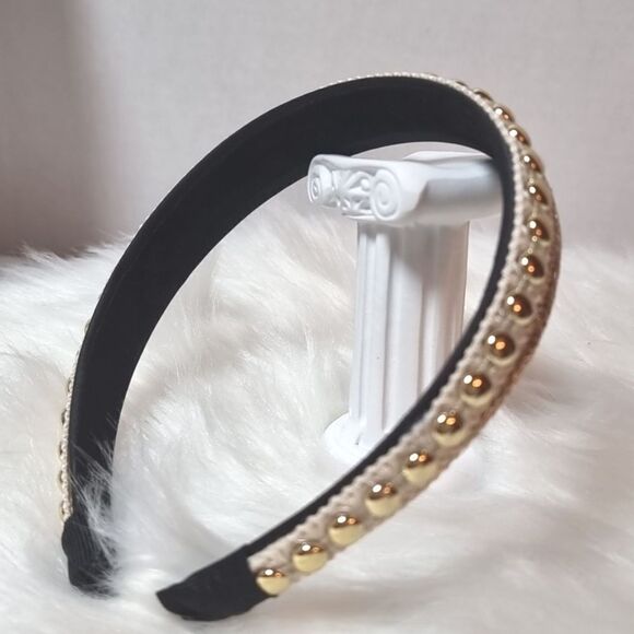 BOHO GOLD STUDED HEADBAND - Picture 5 of 10
